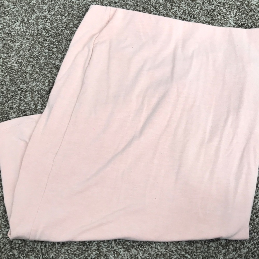 Peach bodycon pencil skirt